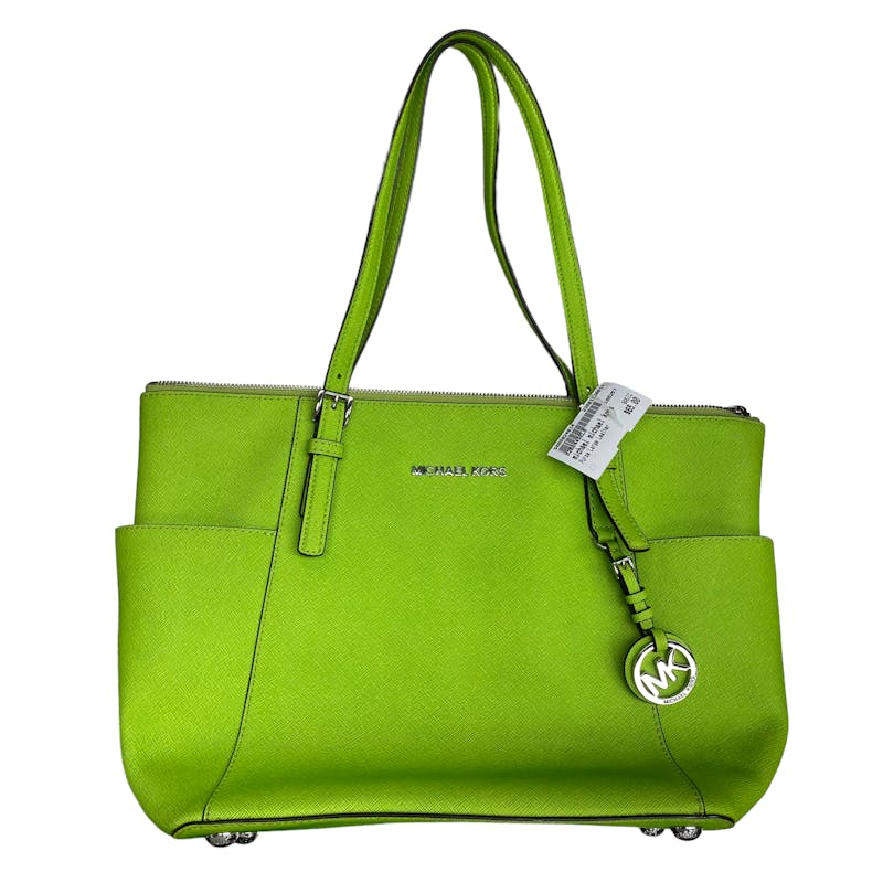 Michael Kors Jet Set women's bag in leather Green