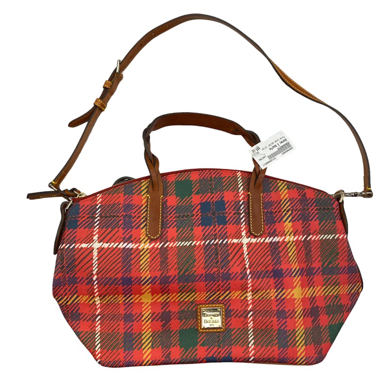 Used dooney bourke TARTAN SATCHEL HANDBAGS HANDBAGS LARGE