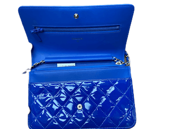 Female Models Chanel Bag Blue Leather Wallet PNG Images, Bag
