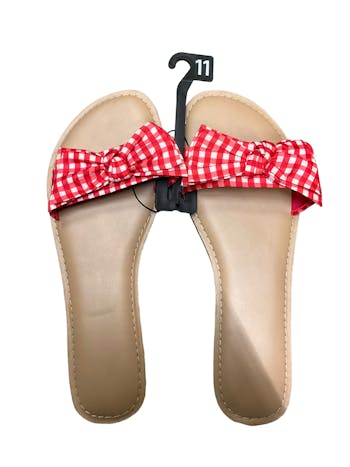 Time and Tru Women's Bow Slide Sandal 