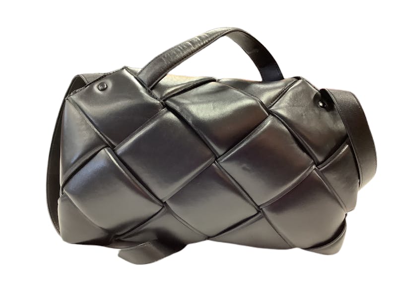 Bottega Veneta - The Handle Black Intrecciato Leather Large Bag