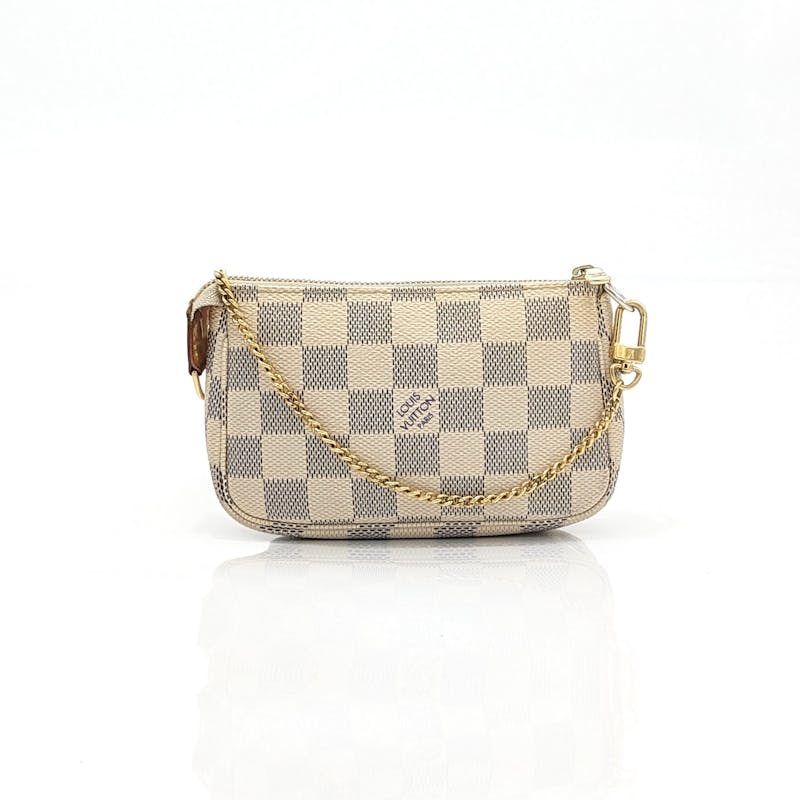 used Louis Vuitton Damier Azur Mini Pochette Accessories Handbags
