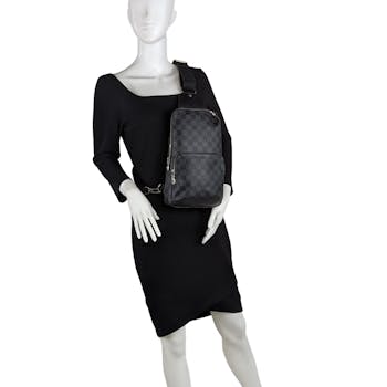 Used louis vuitton DAMIER GRAPHITE AVENUE SLING BACKPACK HANDBAGS HANDBAGS  / SMALL - LEATHER