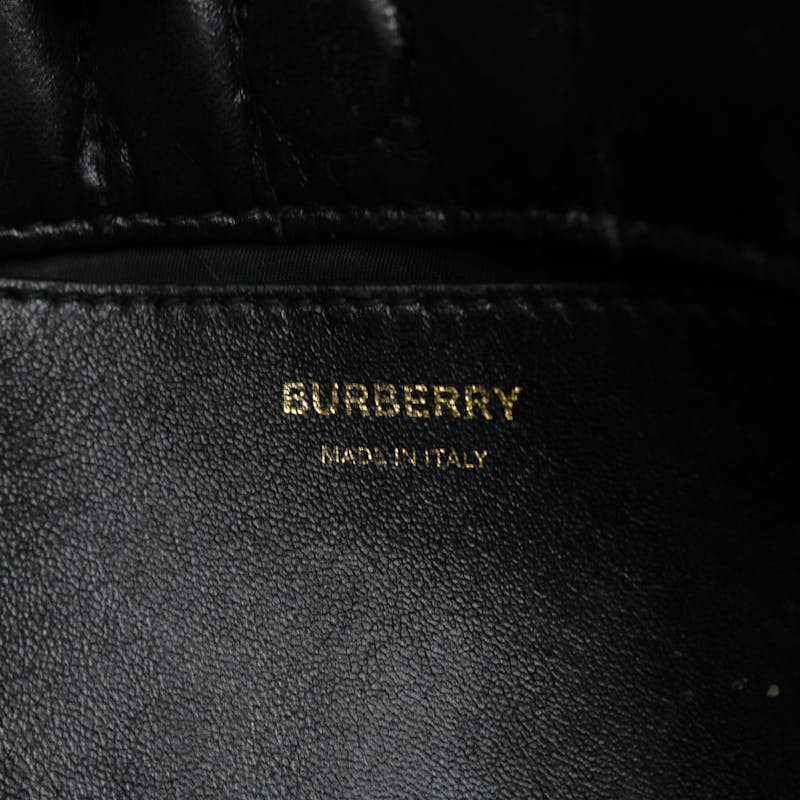 Burberry Denim Quilted Lola Bucket bag - Blue Bucket Bags, Handbags -  BUR366534