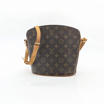 Louis Vuitton Drouot Vintage Monogram Handbag Canvas Crossbody w/Shoulder  Strap
