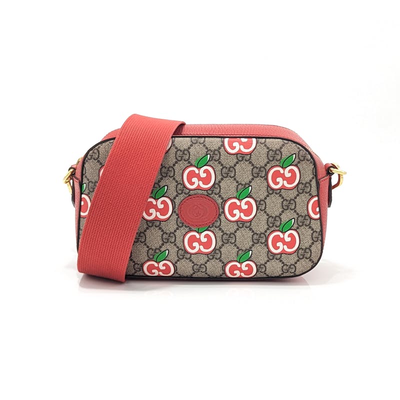 Used gucci SUPREME APPLE CAMERA BAG HANDBAGS HANDBAGS SMALL