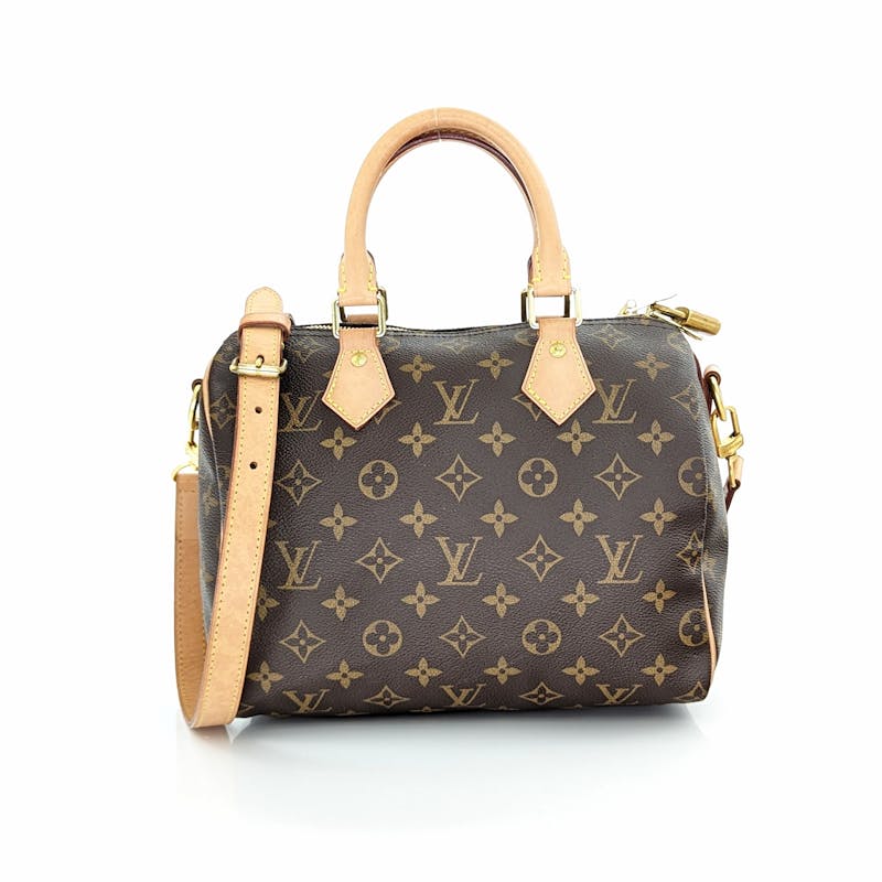 Louis Vuitton Speedy 25 Bandouliere Monogram Gold Hardware Ladies Shoulder  Bag