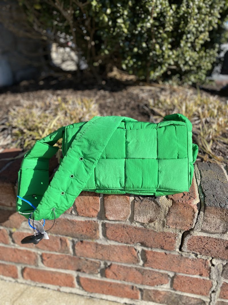 Padded Tech Cassette Crossbody Bag in Green - Bottega Veneta