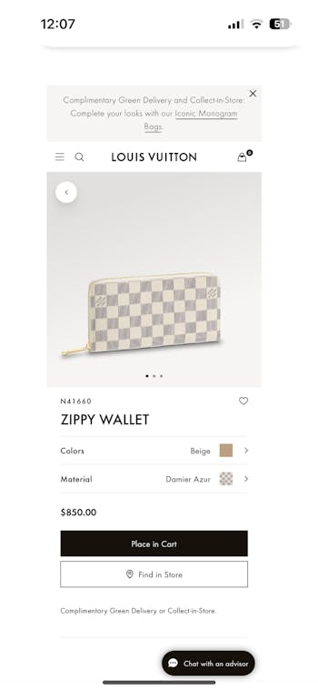 PRELOVED Louis Vuitton White MULTICOLOR Mini Zippy Wallet TS1130