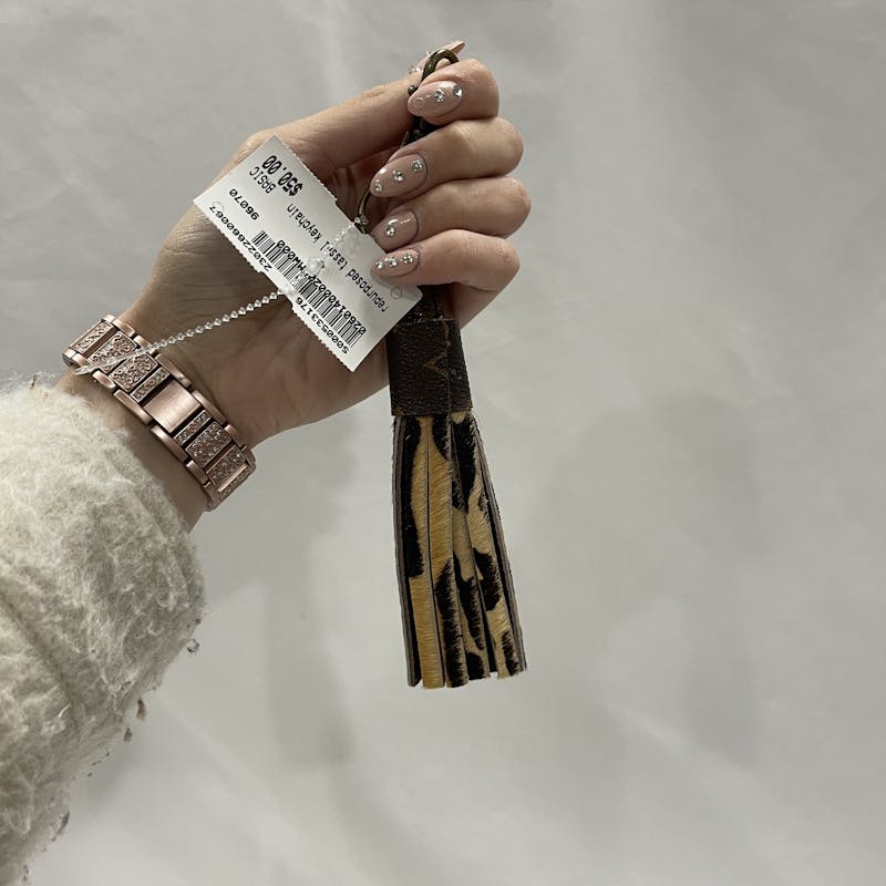 Re-purposed LV Key chain wristlet