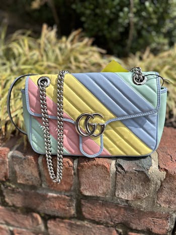 Used gucci gg matelasse multicolor HANDBAG CROSSBODY LEATHER