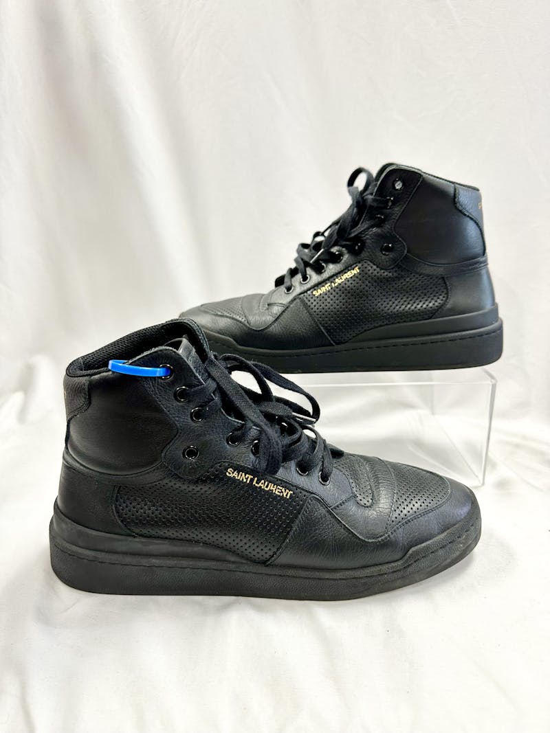 Used saint laurent men's leather high top SNEAKERS/SHOES 11 / ATHLETIC -  CASUAL
