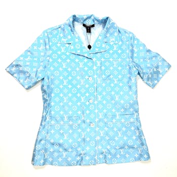 Louis Vuitton, Shirts, Louis Vuitton Silk Pajama Top