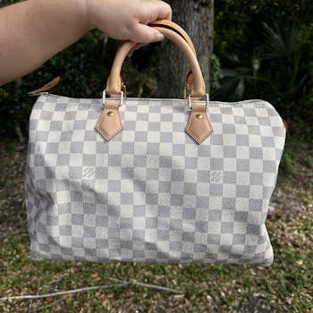 used Louis Vuitton Damier Azur 2019 Speedy 30 Handbags