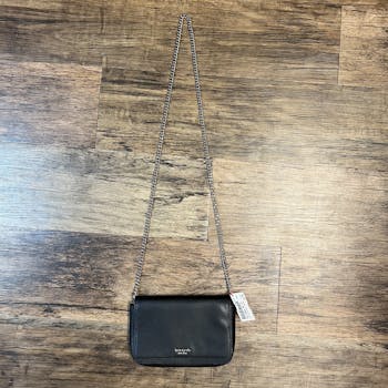 Kate Spade black leather crossbody bag with chain handle